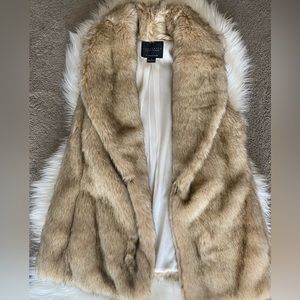 Anthropologie Faux Fur Vest